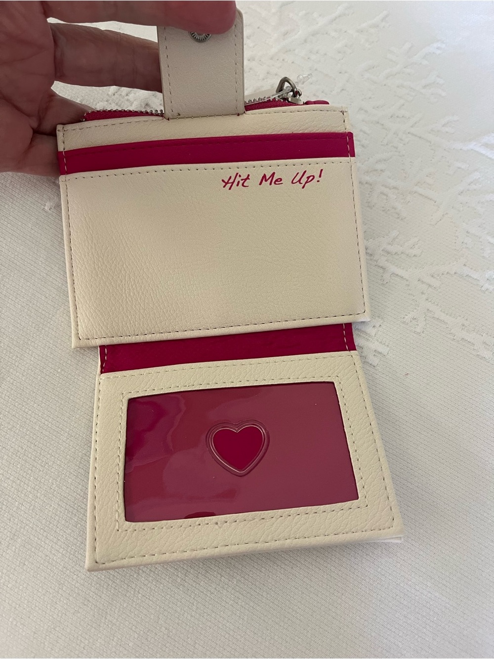 Betsey Johnson Baseball Themed Women's Bifold Wallet - Picture 4 of 5
